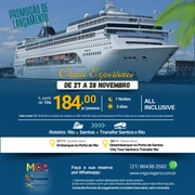 Excursão de Cruzeiro Experiência - Rio x Santos 2025 - All Inclusive
